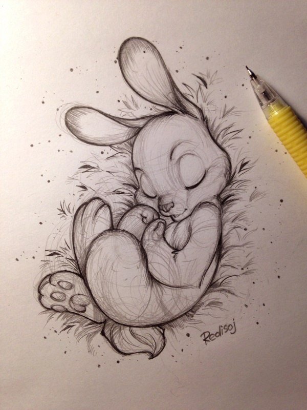 Cute Pencil Sketches Easy To Draw Cartoon for Kids